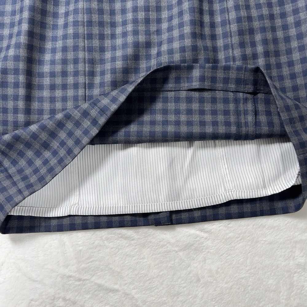 Brooks Brothers Red Fleece Sheath Dress Womens Sz 10 Blue Gingham Short Sleeve - Picture 7 of 14